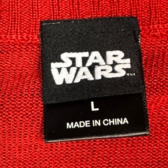 Star Wars R2-D2 Christmas Sweater Red Acrylic Large - Picture 9 of 13